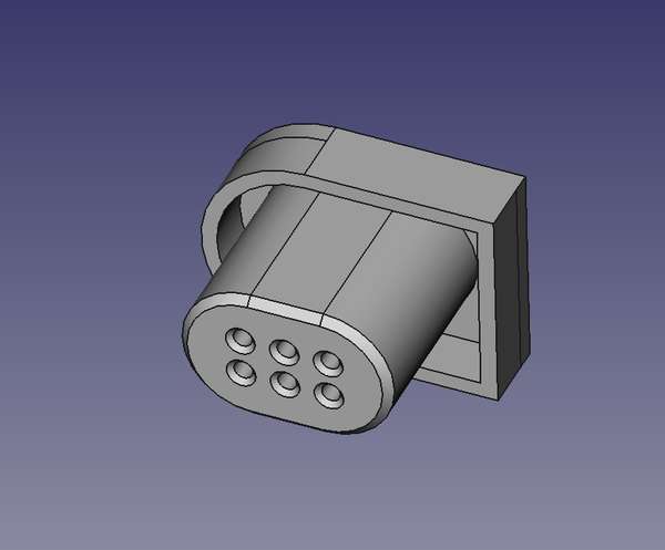 3D-CAD Steckergehäuse