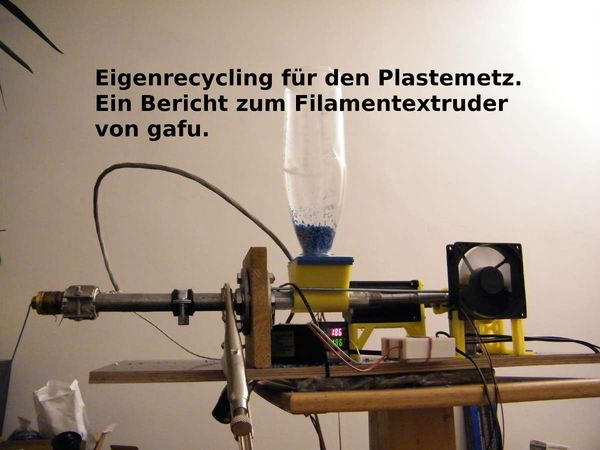Eigenrecycling für den Plastemetz - ein Artikel aus Fingers-Welt Postille